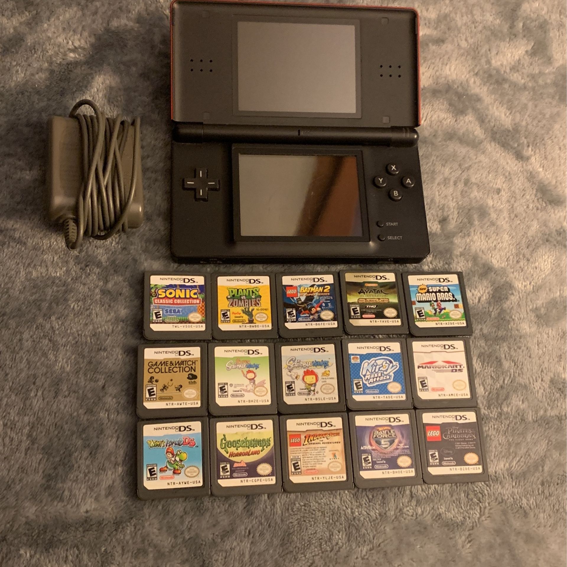 Nintendo Ds Bundle With 15 Games
