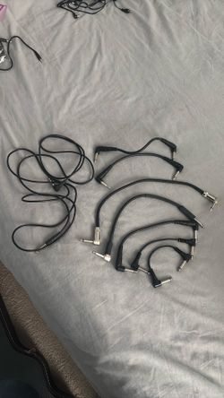 8 guitar patch cables