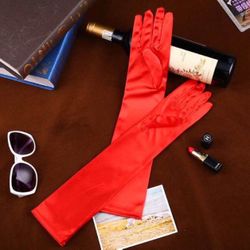 Evening Gloves Red