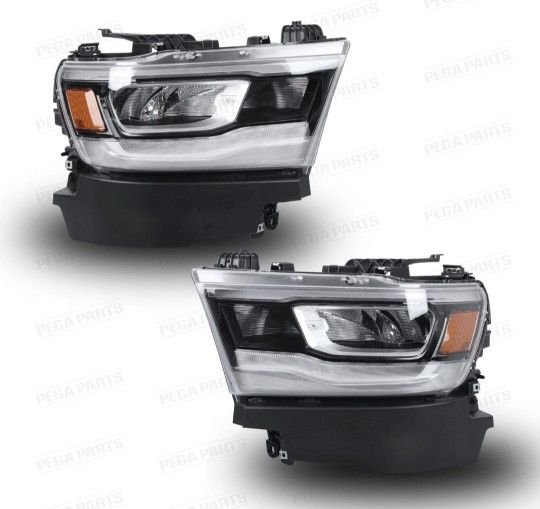 2019-2020 RAM 1500 HEADLIGHT FULL LED Headlight comparable only with led models or you can get the adapter plug for regular models online 