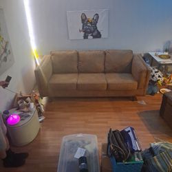 Micro Fiber Tan Couch