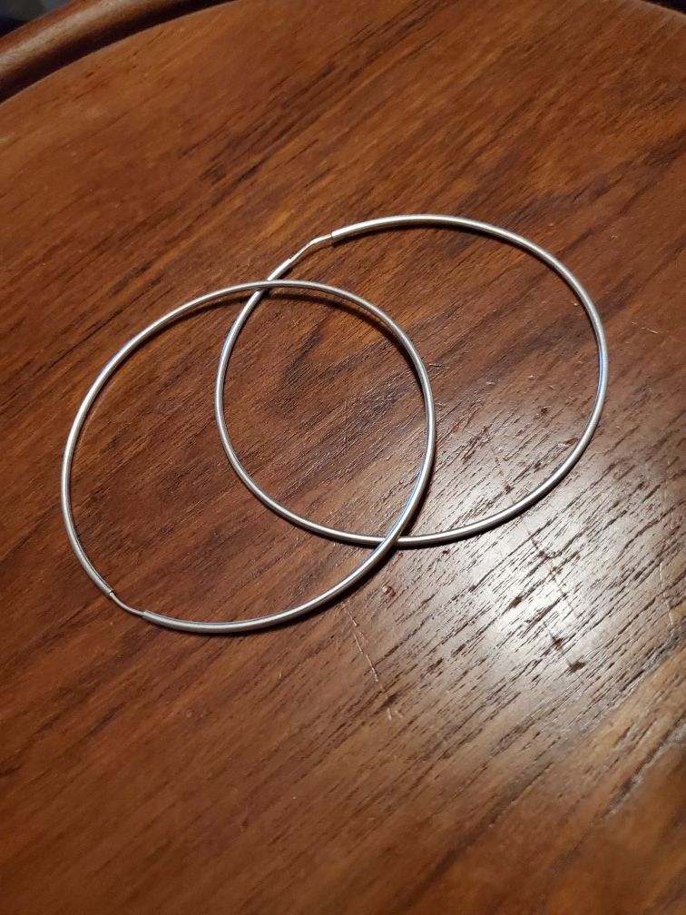 925 Silver Hoop Earrings