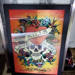 29 X 29 1/4 Ed Hardy Picture 