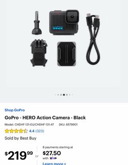 GoPro LIT HERO 4K Action Camera for sale or trade
