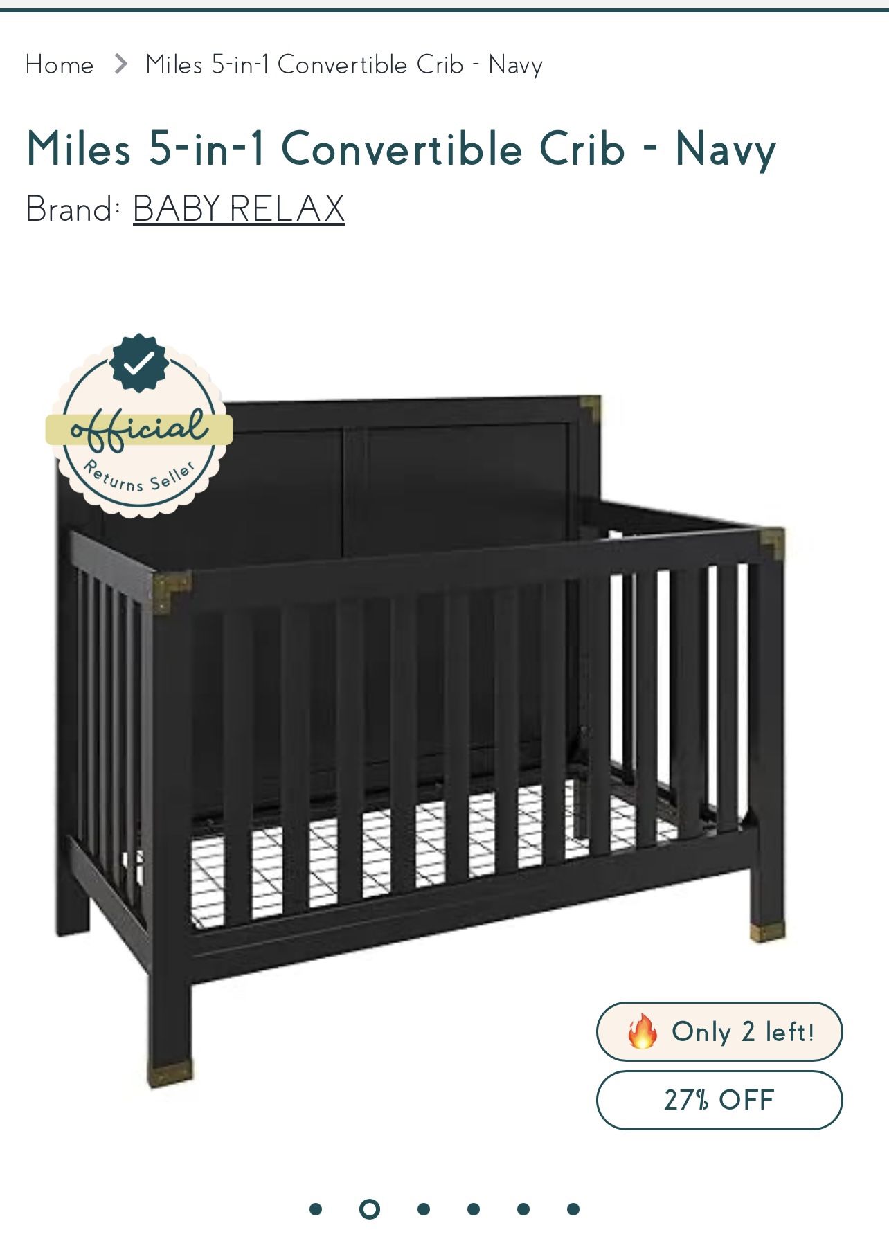 Crib, Mattress & Changing Table