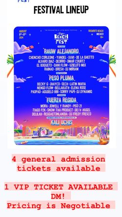 Baja Beach Fest Tickets !