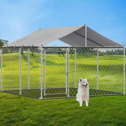 10x10Ft Outdoor Large Dog Kennel Heavy Duty Pet Playpen 