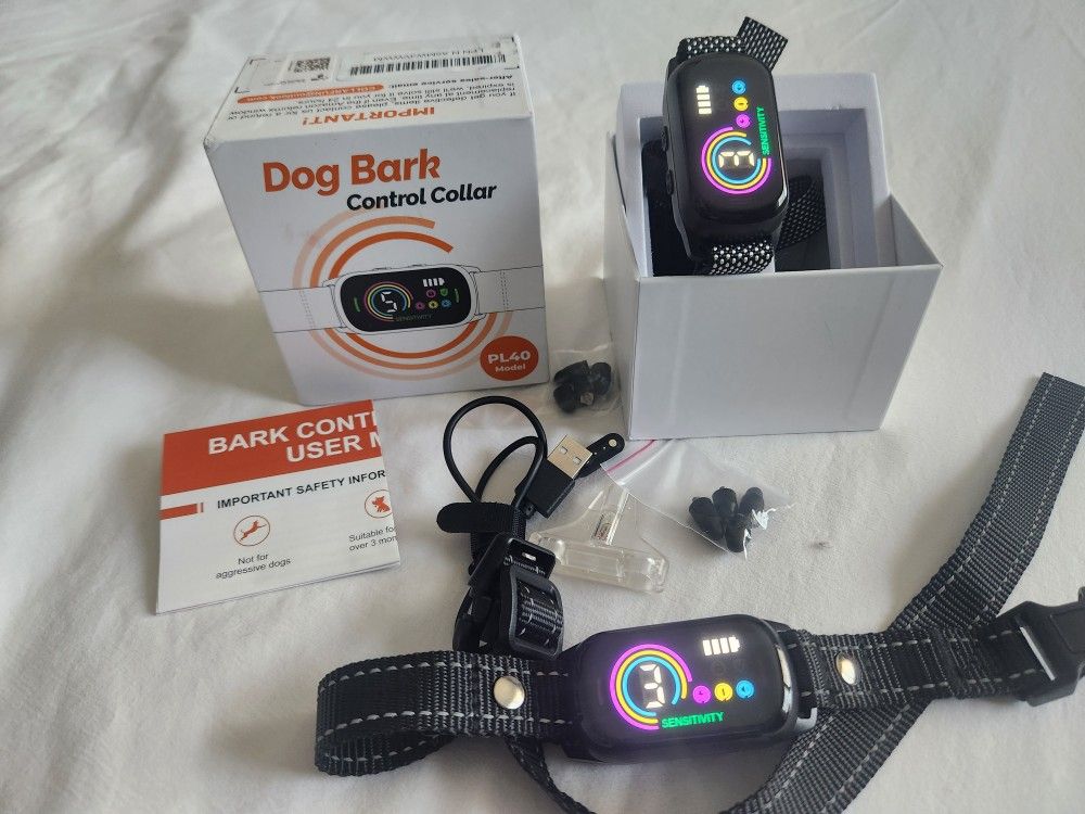 Dog Bark Control Collars, NEW