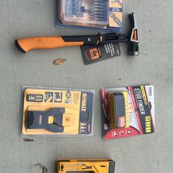 🧰 Tool Bundle – DEWALT, Fiskars, Stud Finders – New & Used