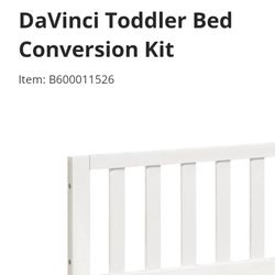 Toddler Bed Conversion Kit : White Da Vinci