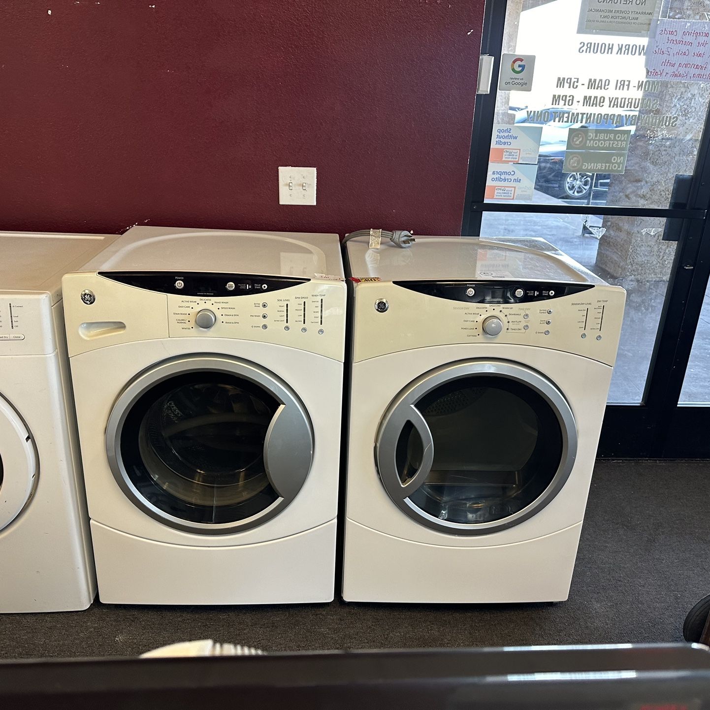 GE Frontloading Washer And Electric Dryer