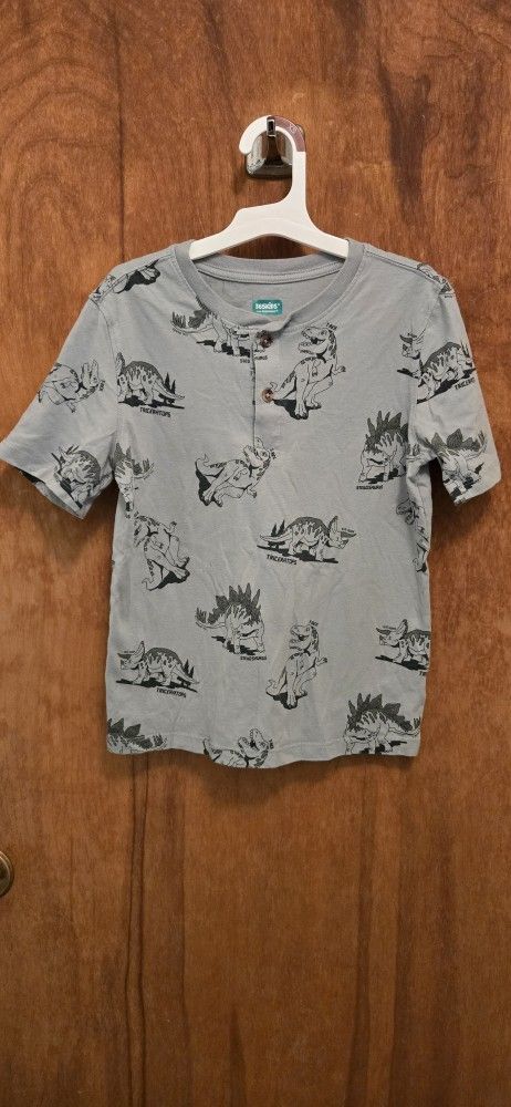 Dinosaur T-Shirt Green Boys Size 8