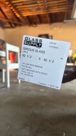 1/4 Low Iron mirrors 4ct