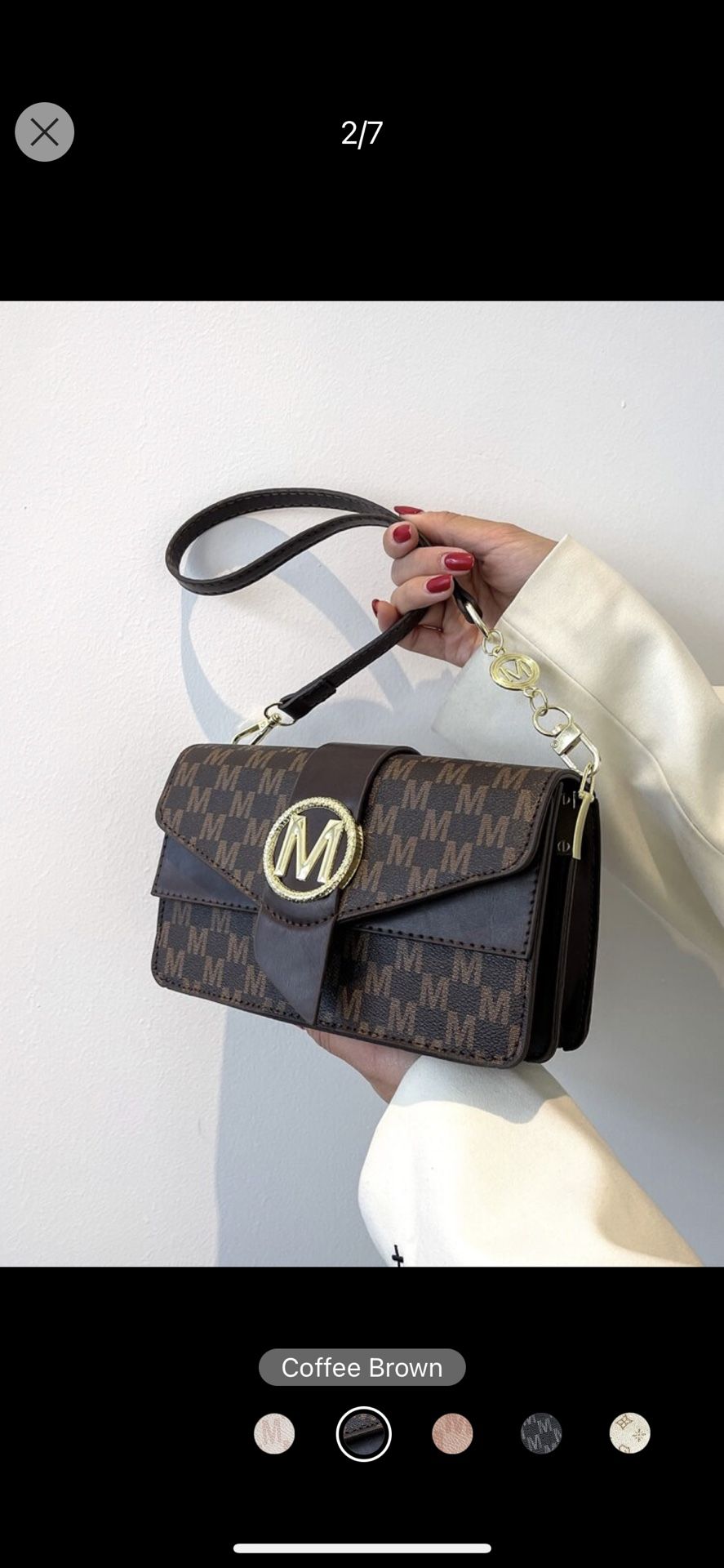 Trendy Letter Printed Women's Fashionable Multi-compartment Flap Shoulder Bag For Women Retro Letter