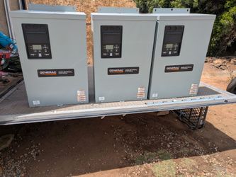 Commercial/industrial temporary power equipment package available. Clean equipment removed from service. Great for generator backup systems, temporary