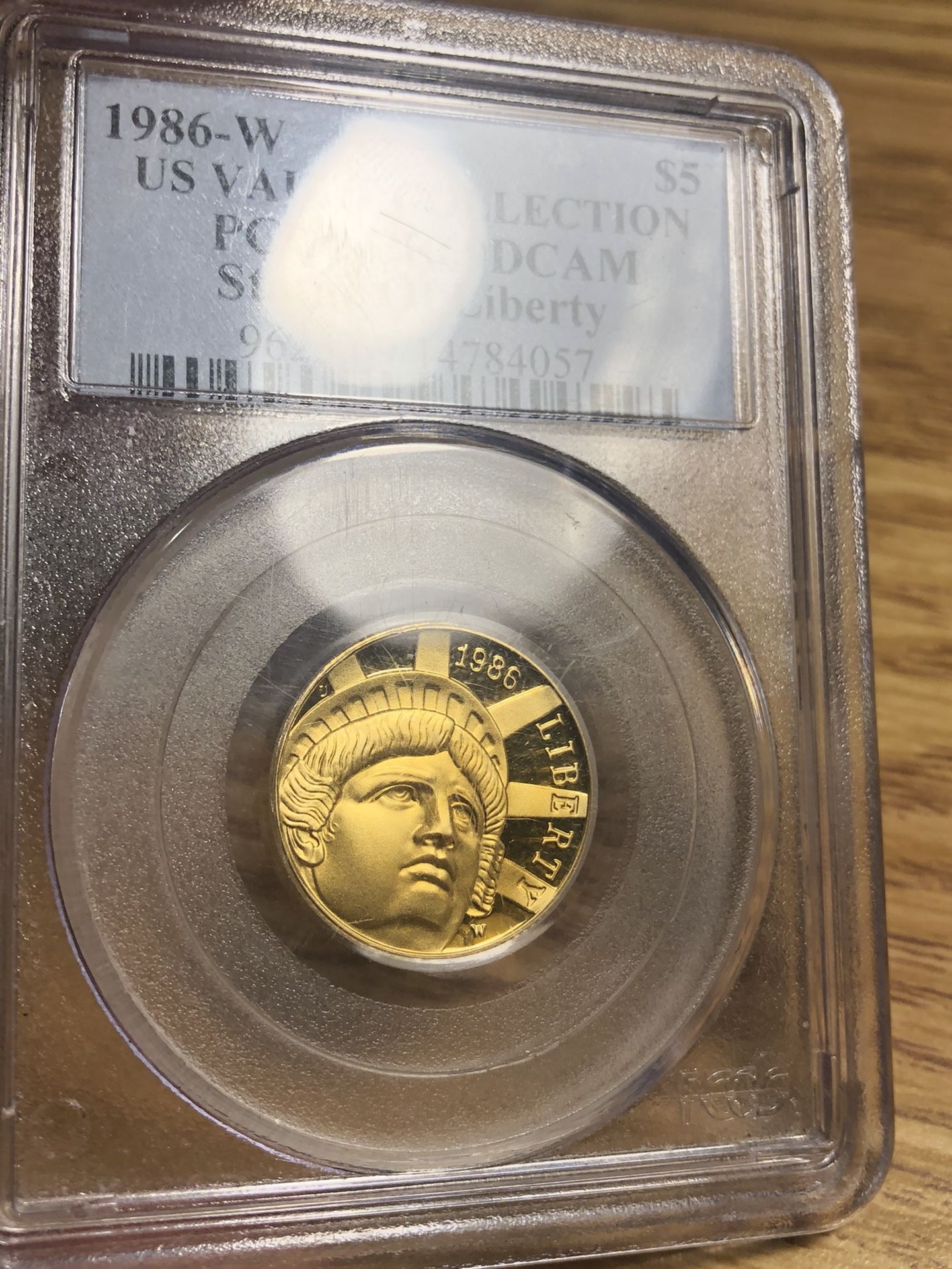 1986-W 5$ Gold US coin