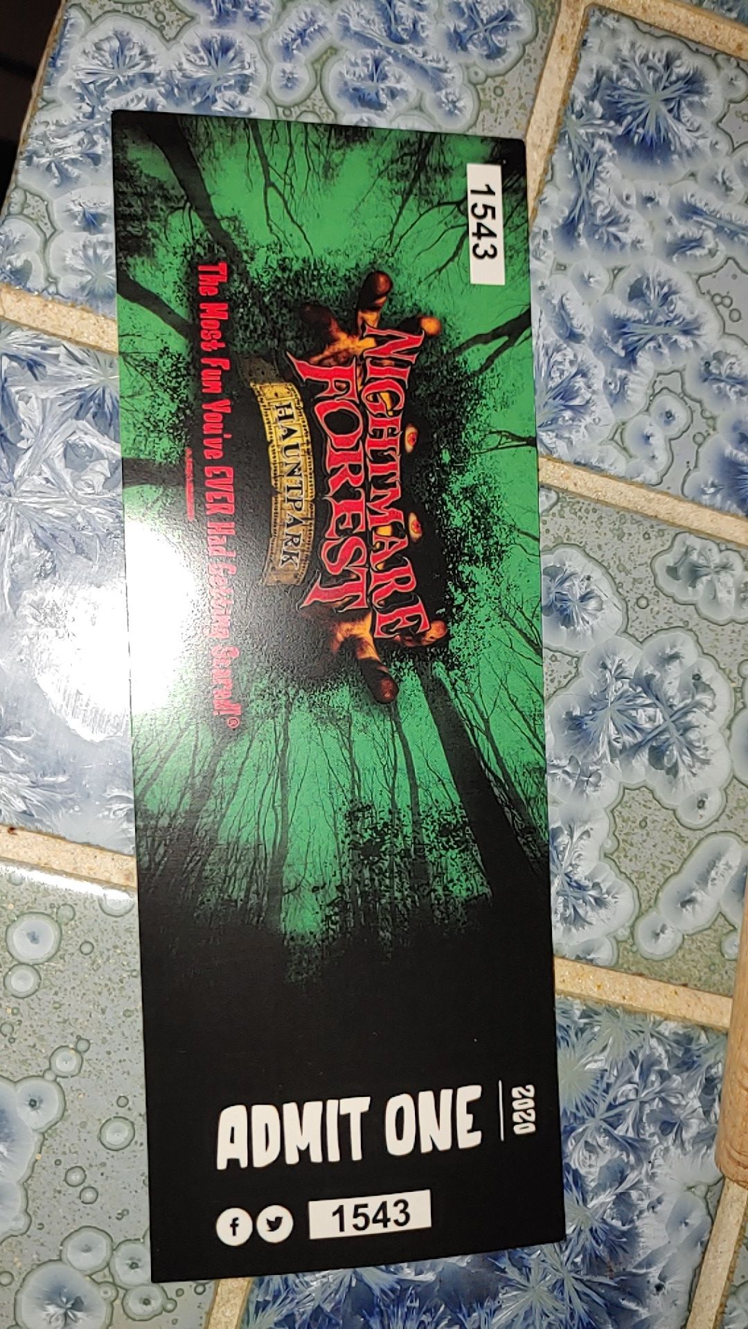 1 ticket to nightmare forest