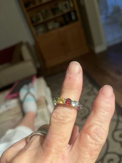 Stainless Steel Gemstone Ring