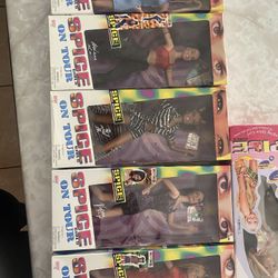 Spice Girl Dolls & Backpack