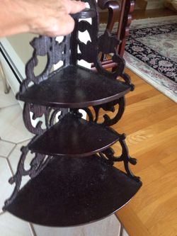 Antique corner shelf