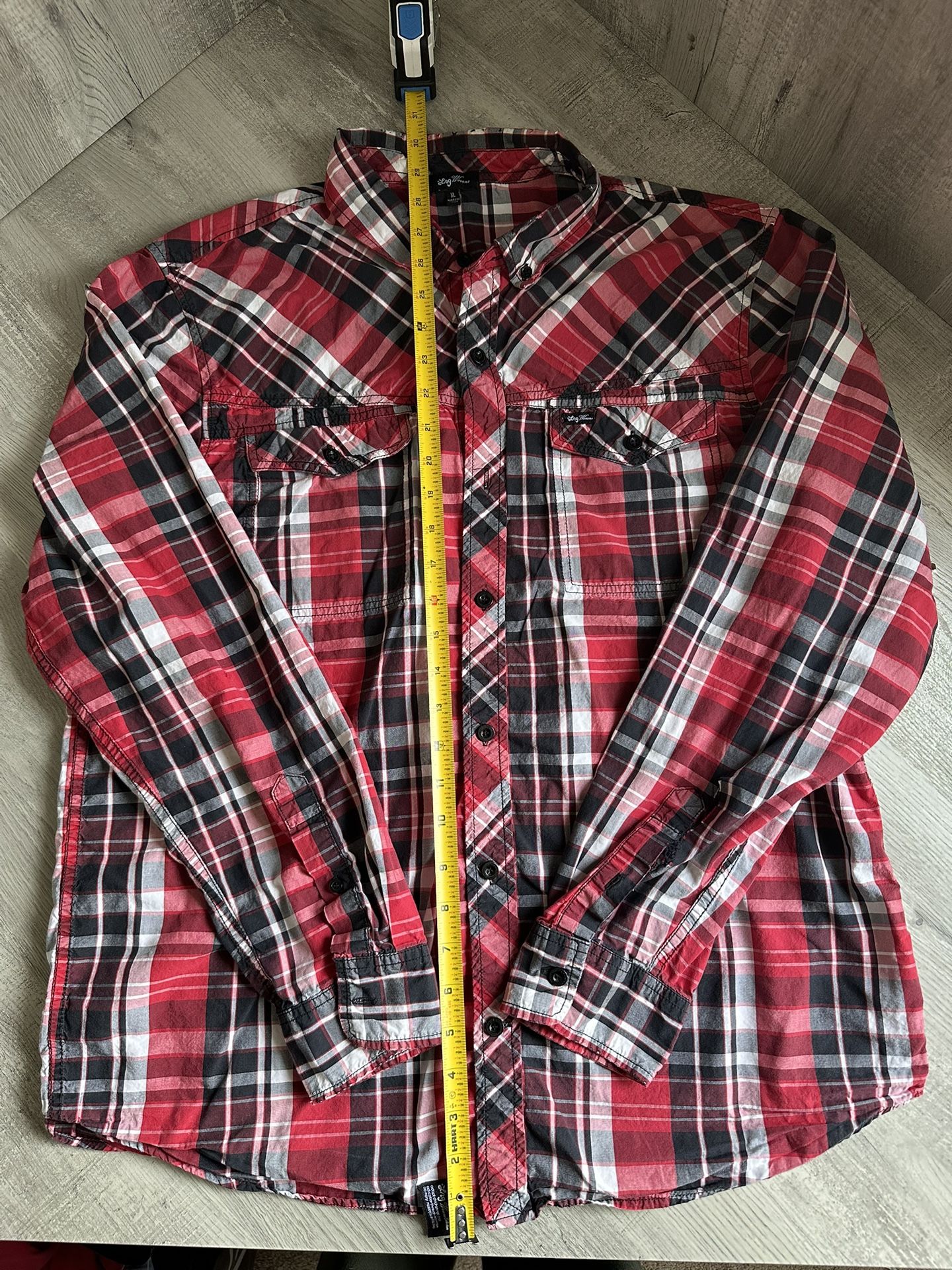 LRG Woven Collection - Plaid Long Sleeve Button-Up Shirt