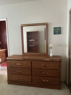 retro teak dresser