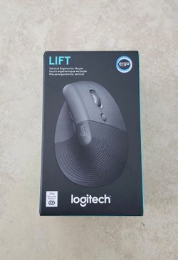 Logitech Lift Wireless Vertical Ergonomic Series Mouse  - Graphite (Left-Handed)
