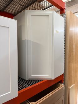 Upper corner kitchen cabinets white 42in h