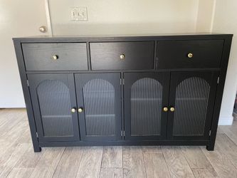 Black sideboard cabinet