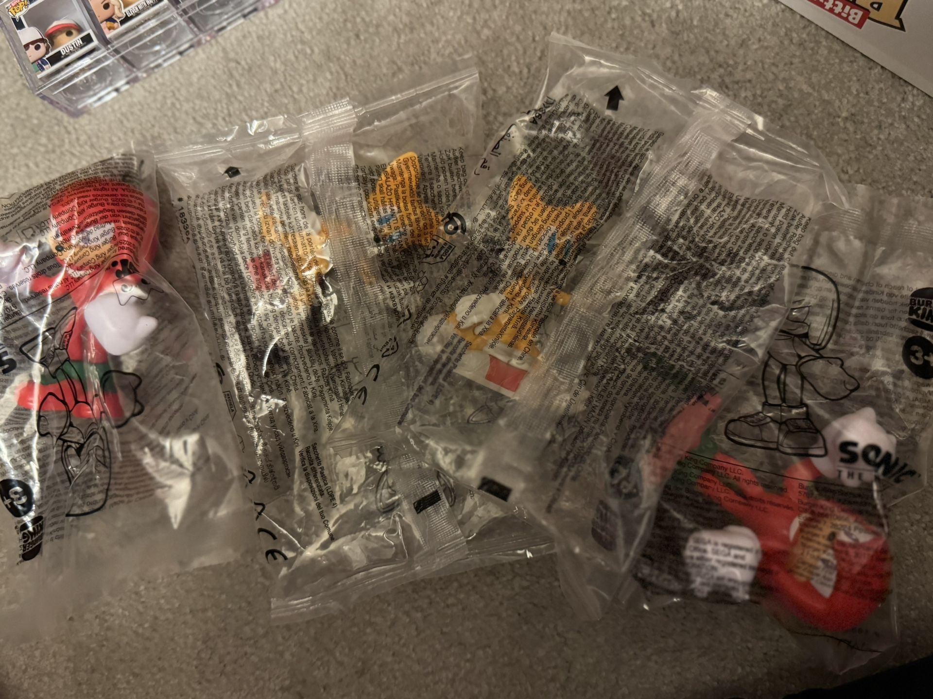 Knuckles And Tails Burger King Toys 