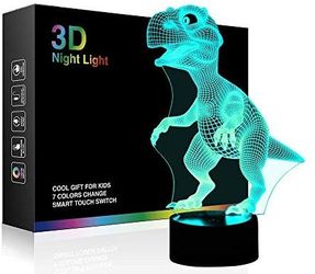 3D night lamp with 3D lighting for children and babies, 7 changing LED colors, table lamp, bedroom lamps, decorative lighting, cold toys, birthday