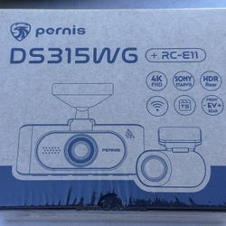 4K Dash Cam Front and Rear, STARVIS Sensors, 2.4GHz WiFi Car Dash Camera, GPS, Night Vision, Rear FHD HDR Wide Angle, 3.16” IPS, 64GB Card Included, E