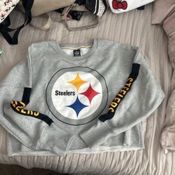 Steelers Cropped Sweater 