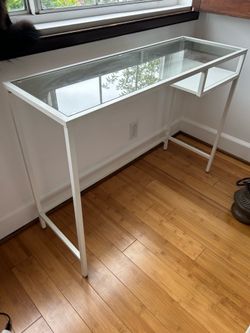 Glass Top Table / Desk