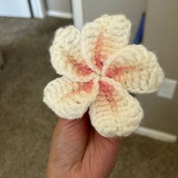 Handmade Crochet Flower clips