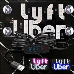 Lyft Uber LED Rideshare Sign with USB