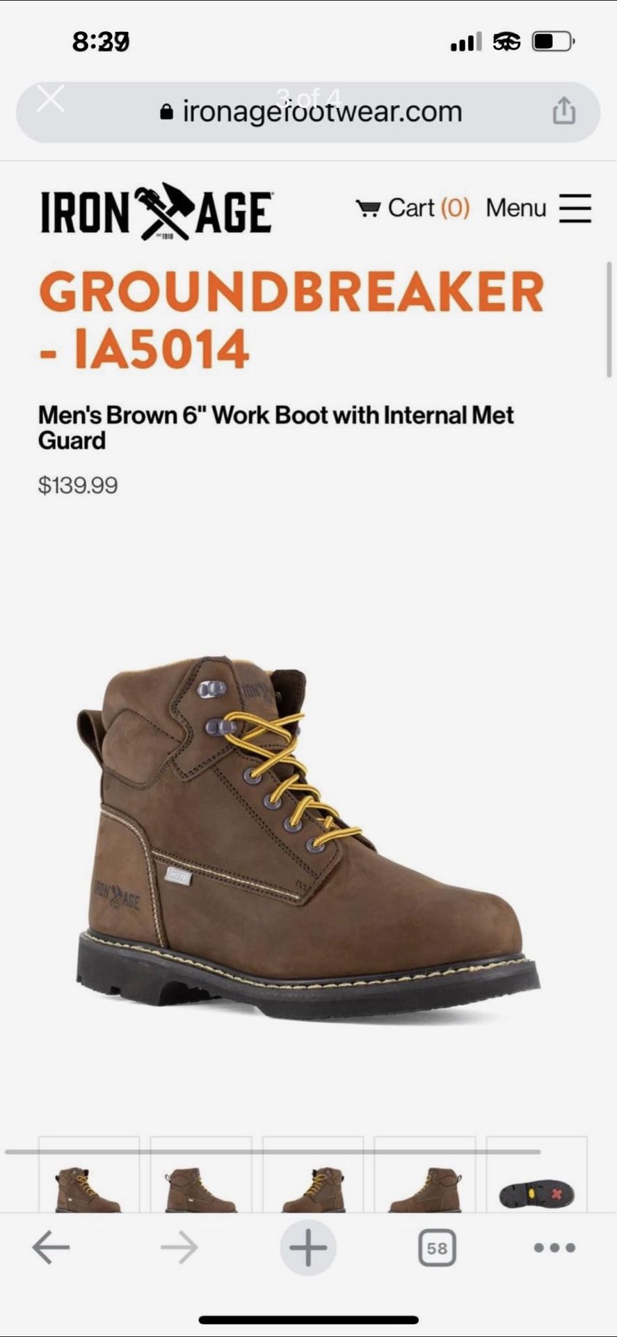 I’m selling my never worn boots, accidentally bought wrong size.