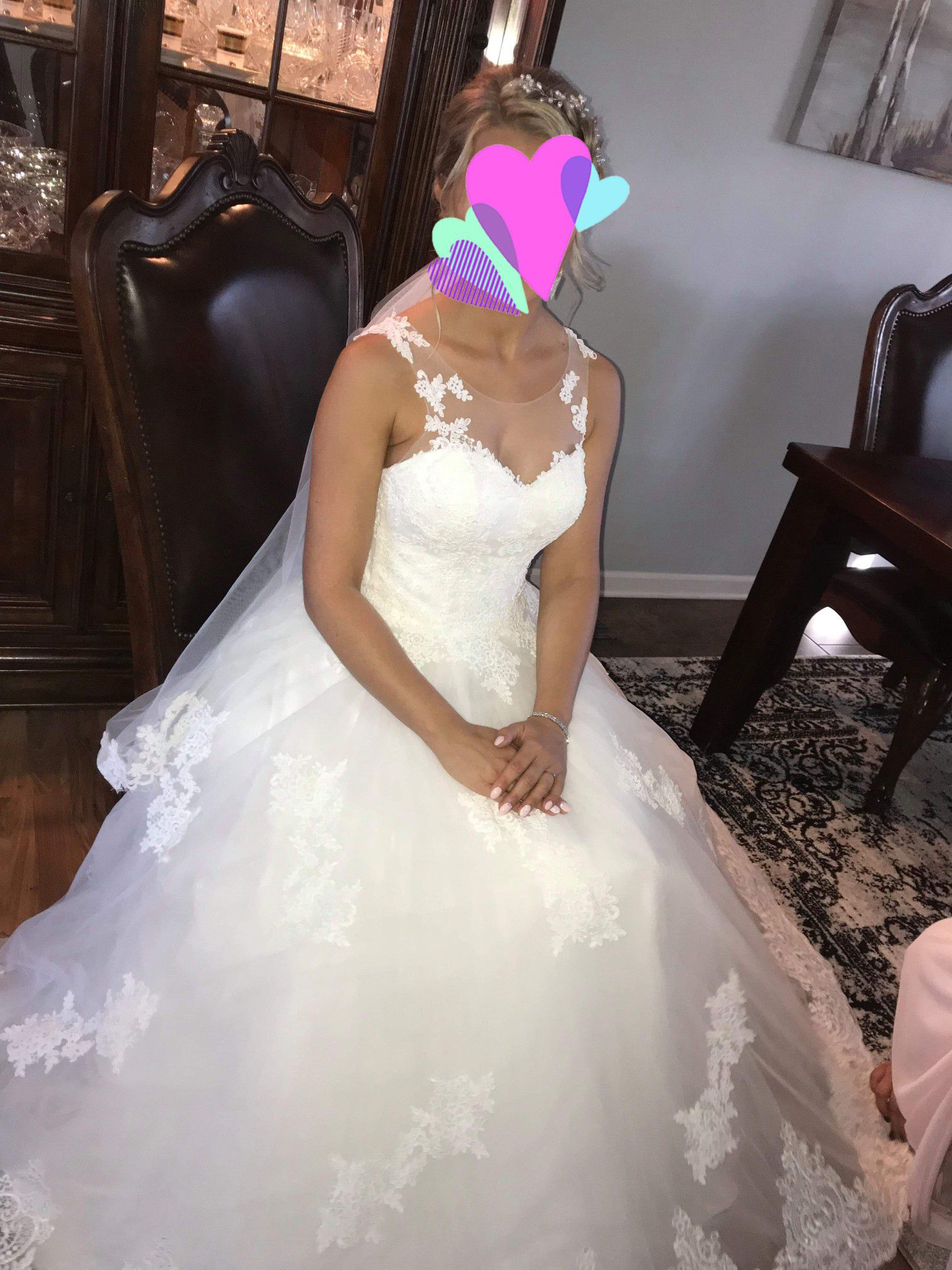 Beautiful wedding dress from Europe size s-m