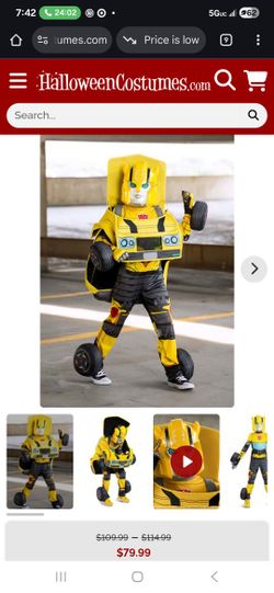 Bumblebee Converting Costume
