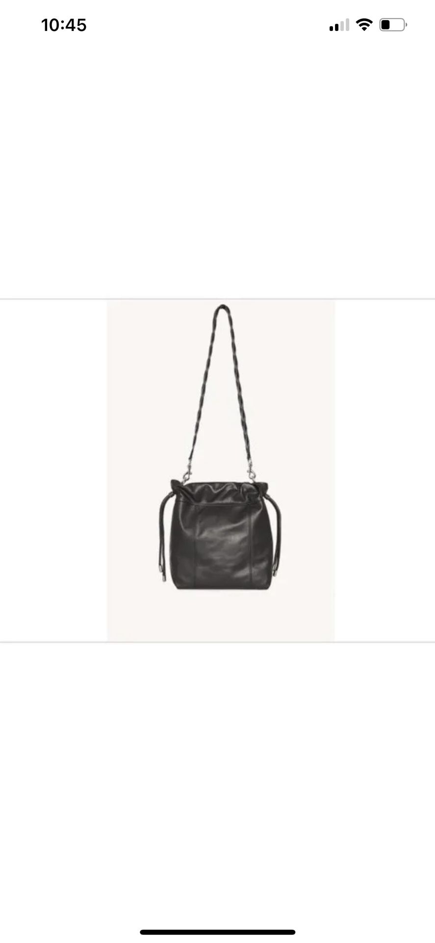 Rebecca Minkoff Alex Slouchy Shoulder Bag in Black Leather NWT