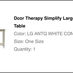 Dcor Therapy Simplify Large Console https://offerup.co/faYXKzQFnY?$deeplink_path=/redirect/ in Original packing.