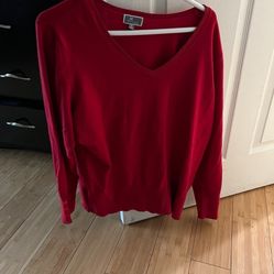 Red Sweater Worn Twice Xl
