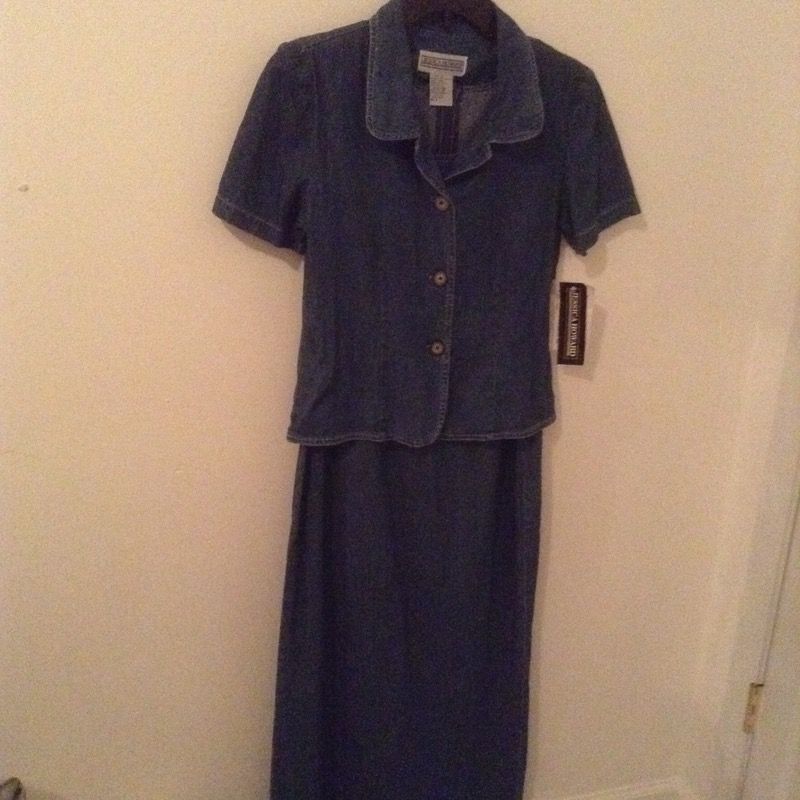 Jeans Dress and Matching Jacket - New! Size L