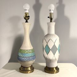 Pair of 1960-70s Ceramic Lamps