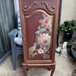 Hand Painted Jewelry Armoire