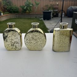 Gold Speckled Vases
