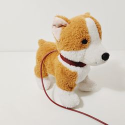 Corgi Kid Connection 10" Plush Walking Puppy Dog: Sound and Remote Control Leash