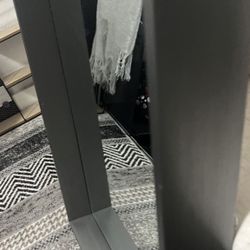 EXTRA LARGE Wide ,HEAVY MIRROR , 2 FT by 2 1/2 Ft. shadow box with mirror its very heavy and expensive , Polished silver frame , no low baller Price c