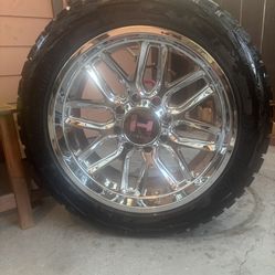 : 22” Hostile Rims & Tires (Set of 3)
