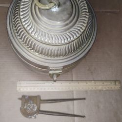 Vintage Betel Nut Copper/Brass Container & Betel Nut Cutter Set 